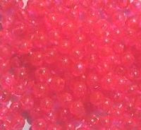 200 5mm Acrylic Transparent Hot Pink Round Beads